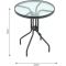 ბაღის ავეჯი (მაგიდა + 2 სკამი) SC-070 + SC-039P Black (2X)