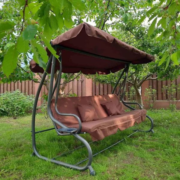 გასაშლელი 3 ადგილიანი საქანელა SC-405 BROWN ( A2958 )