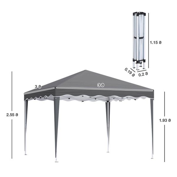 გასაშლელი პავილიონი 3მx3მ (SC-508)