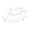 გაზქურის ზედაპირი Silverline CS5410W01