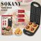 ბელგიური ვაფლის საცხობი Sokany SK-08035 (4 ნაჭრიანი)