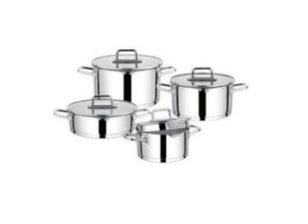 ქვაბების ნაკრები უჟანგავი მეტალის დაიმონდ 8-ნაწილიანი GÖRGEL 28197