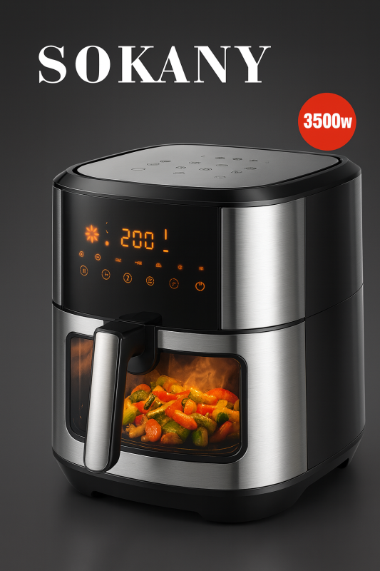 აეროგრილი Sokany SK-111 10.5L (ზედა ქვედა წვით)