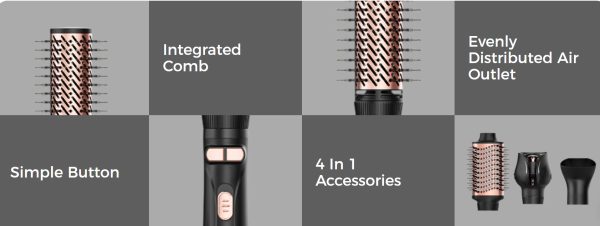 თმის ფენსავარცხელი (კომპლექტი) Sokany SK-15030