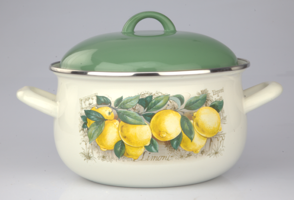 ემალის ქვაბების ნაკრები თავსახურით ARSHIA 31064 15842