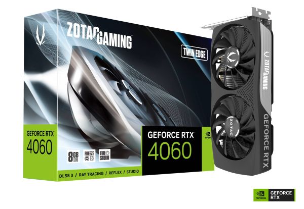 ვიდეო დაფა ZOTAC GAMING GeForce RTX4060 Ti 8GB Twin Edge 128-Bit GDDR6 - ZT-D40610E-10M